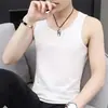 Chal Pequeño de Color Sólido para Hombro Camiseta sin Mangas de Verano para Hombre Chaleco de Color Sólido Delgado Top Chaleco de Exportación Camiseta Capa Base para Hombre