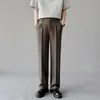 Pantalones de vestir fluidos, nuevo estilo para hombre, colección otoño 2026, pantalones casuales y aptos para el trabajo para hombre, estilo clásico y sofisticado, pantalones largos resistentes a las arrugas