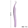 Pinza Universal sin Pegamento para Colocar Pestañas Postizas, Pinzas de Acero Inoxidable con Punta Antiadherente, Pinzas Fénix de Alta Precisión para Principiantes
