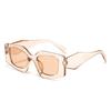 Gafas de Sol de Moda Nicho Callejero Hip Hop de Montura Completa Polígono 2024 para Actuación Escénica, Moda, Combinación con Todo