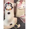 Meias de Outono e Inverno Novas com Pelúcia Quente Antiderrapantes Duráveis de Cano Médio Meias Fofas de Desenho Animado para Casa Escola Meias Grossas Dormir