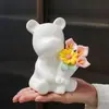 Bandeja de Cerâmica Urso Amassado à Mão para Exportação Atacado Armazenamento de Chaves de Entrada Enfeites Decoração de Armário de Sapatos Presente de Inauguração
