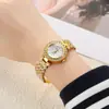 Reloj para Mujer con Correa de Acero, Fuente New Roman Llena de Estrellas y Diamantes, Moda de Lujo Ligero, Reloj de Cuarzo, Pulsera, Venta al por Mayor