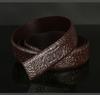 Cinturón de piel auténtica con estampado de cocodrilo para hombre, cinturón de piel de vaca con 8 hebillas, cinturón para hombre, cinturón con hebilla de placa para hombre, venta al por mayor de fábrica