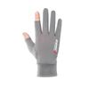 Guantes de pesca finos de dos dedos con dedos completos para hombres y mujeres, guantes de conducción de alta elasticidad con protección solar.