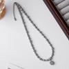 Nova Chegada Zhenduo Cânhamo Cinza Colar de Pérolas Verão das Mulheres High-end Luz de Luxo Simples Açúcar Zircon Pingente Clavícula Cadeia