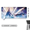 Yunxiao Alfombrilla de Ratón Extra Grande Diosa China Anime Oficina Teclado de Computadora Pad Gaming Gruesa Borde Bloqueado de Escritorio Almohadilla de Goma