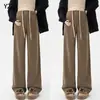 Pantalones de Maternidad Primavera Otoño Ropa Exterior Pantalones de Pierna Ancha Otoño Invierno Pantalones Largos de Maternidad Sin Soporte Abdominal Sin Ajuste Pantalones Casuales con Forro Polar