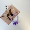 Novo Cordão de Silicone Colorido com Acessórios de Florzinha e Sino, Chaveiro de Estilo Simples e Fresco, Pingente para Bolsa Feminina Atacado