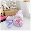 Bolsa Infantil de Comercio Exterior Bolsa de Pecho para Niñas Bolso Bandolera de Dinosaurio para Niños Mochila Casual para Bebé Billetera Linda para Niñas