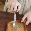 Machacador de Papas de Acero Inoxidable con Soporte y Mango de Nogal, Adecuado para Comida de Bebé, Se Puede Colgar, Gadget de Cocina