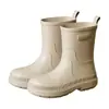 Botas de Lluvia para Niños, Zapatos de Agua Antideslizantes, Suelas Gruesas y Suaves, Resistentes al Desgaste, Botas de Lluvia Escolares Específicas para Niños y Niñas, Zapatos de Goma para Mujer