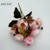 Ramo Exquisito de Peonías Simuladas de 7 Cabezas, Decoración con Flores Artificiales, Decoración de Sala de Estar, Decoración Floral, Flor de Seda, Arreglo Floral Elegante