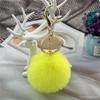 Colgante de bola de piel de conejo Rex de imitación de fábrica 6cm adornos para bolso de mujer llavero de bola de piel accesorios de ropa para zapatos y sombreros al por mayor