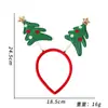 Papá Noel Muñeco de Nieve Alce Cabeza de Dibujos Animados Diadema Navideña Accesorios para Fiesta Regalo para Niños Lindo Brillante