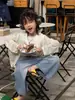Lanyu 26 Primavera Nueva Ropa Infantil para Niños Pequeños y Medianos, Chaqueta Cardigan de Punto Ligera Color Sólido Manga Corta Holgada Cuello Redondo