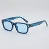 Gafas de sol cuadradas retro color verde oliva estilo japonés para hombre, Estilo urbano moderno y genial, Gafas de sol para protección solar de verano, Gafas de sol de alta gama