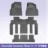 Adecuado para Chevrolet Traverse2011-2017 Tapetes de Piso TPE Material 3D para Todo Clima Tapete de Cajuela