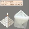 Série Cubo de Rubik 3D Vela de Aromaterapia Molde de Silicone DIY Criativo Cubo de Rubik Assar Mousse Bolo Gesso Cola Molde
