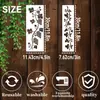 Popular Transfronterizo de Amazon 12 Piezas de Plantillas de Pintura de Flores de Vid Pintura en Spray para Graffiti Pintura a Mano DIY Plantillas Recortables de Flores y Hierba