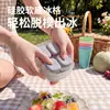 Molde para cubitos de hielo de grado alimenticio para refrigerador doméstico, bandeja de hielo de prensa mini con tapa, caja casera de silicona para hacer hielo