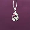 Colgante de Plata de Ley para Mujer Plata de Ley 990 Joyería para Mujer con Piedras Preciosas Estilo Coreano Más Vendido Grado Superior para Novia