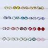 Dongzhou Cristal 8mm Fundo Pontiagudo Strass Redondo Roupas Acessórios de Jóias Adesivo de Cor Diamante DIY Super Flash Nail Art Decoração Diamante