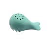 Cepillo de Lavado Pequeño de Ballena de Silicona Cepillo de Limpieza Cepillo de Baño Cepillo para Champú de Bebé Eliminador de Puntos Negros Cepillo Limpiador