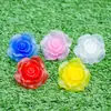 Fio de Luz LED Rosa Acessórios Pingente de Rosa Macio Simulado Luzes de Feriado Decoração de Cena de Pedido de Aniversário Suprimentos