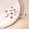 Corazón forma de amor Día de San Valentín pulsera diy accesorios material de cobre collar de diamantes colgante de joyería dos tamaños disponibles