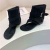 Sandalias de Tira Baja para Mujer 2026 Nuevas de Moda Verano Botines Cortos con Suelas Suaves, de Moda y Versátiles, Efecto Adelgazante
