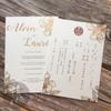 600g Papel de Algodón Letterpress Impresión Letterpress Estilo Hong Kong Doble Cara Dorado Invitación Tarjeta de Invitación Personalización