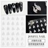 Nail art adesivos flash ouro flash prata novo amor estrela chama adesivos de unhas estrela borboleta glitter super flash jóias adesivos