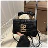 Bolso de mujer 2024 nuevo moda coreana pu bolso de mano para dama candado bolso cuadrado pequeño bolso de hombro diagonal al por mayor