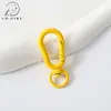 Fecho de mola de cabaça colorida transfronteiriço, fivela universal com acabamento pintado, acessórios de chaveiro DIY, fecho de decoração para pingente de bolsa