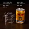 Caja de plástico transparente cuadrada de alta calidad, caja de embalaje para alimentos con tapa sellada, caja transparente para cecina de res, venta al por mayor