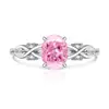 Anel de Pedra Preciosa Colorida Corte Flor de Gelo Ovo de Pombo para Mulheres, Venda Quente no TikTok, Anel de Diamante de Carbono Alto Super Brilhante para Transmissão ao Vivo e Dropshipping