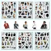 103 Pegatinas Nuevas Sin Repetir de Celebridades Masculinas de Bai Jingting con Buen Aspecto Estilo Ins Fundas para Teléfono Móvil Tabletas Equipaje Refrigerador Pegatinas