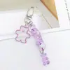 Nueva Cadena con Hebilla Acrílica Yilian Colgante de Oso Color Caramelo Colgante para Llavero de Coche Colgante para Bolso de Mujer