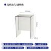 Taburete nórdico creativo de acrílico para cambiar zapatos, moderno y sencillo, para apartamento pequeño, sofá transparente, mesa auxiliar de diseño, mesa de esquina