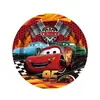 Decoración Desechable de Papel para Fiesta de Cumpleaños de Niño con Temática de Coches Transfronterizos, Vasos, Platos, Vajilla, Set de Fiesta