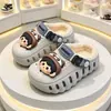 Pantuflas de Algodón para Niños Niños 2026 Nuevos Cálidos Impermeables Zapatos de Algodón de Espalda Cerrada para Niñas Pantuflas para Bebés Otoño/Invierno Uso en Exteriores
