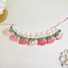 Bufanda de Punto Estilo Ins para Gato y Perro Toalla Babero para Saliva de Mascota Flor de Orquídea con Cascabel Accesorios Lindos para Fotos