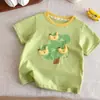 Camiseta de Manga Corta para Niños~ Nuevo Estilo de Verano para Niños, Camiseta de Algodón Puro con Dibujos Animados Lindos, Camiseta Moderna y Versátil para Bebés