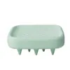 Cepillo de baño de silicona para gatos y perros, peine para el cuidado del cabello, cabeza suave, cepillo de silicona, cepillo masajeador del cuero cabelludo, artefacto para champú