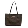 Bolsa Tote de Grande Capacidade 2025 Nova Coleção de Primavera Bolsa Feminina Estampada em PU Bolsa de Ombro Bolsa de Mão Retrô Bolsa de Axila para Mulheres
