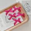 4cm Presilha de Cabelo Fofa com Laço Y2K Multicor Fita de Ballet Mini Bico de Pato Acessórios de Cabelo Headwear