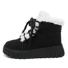 ZY12278 Sapatos de Algodão Femininos 2026 Inverno Novo Sapatos de Cano Alto com Solado Grosso com Forro de Lã, Espessados, Impermeáveis e Antiderrapantes