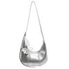 Bolsa de design de nicho feminina 2025, nova bolsa transversal de grande capacidade, estilo ocidental, bolsa de ombro versátil