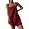 2024 Exportación Ropa Europea y Americana Amazon Transfronterizo Algodón y Lino Vestido/tirantes Comodidad Vestido Falso